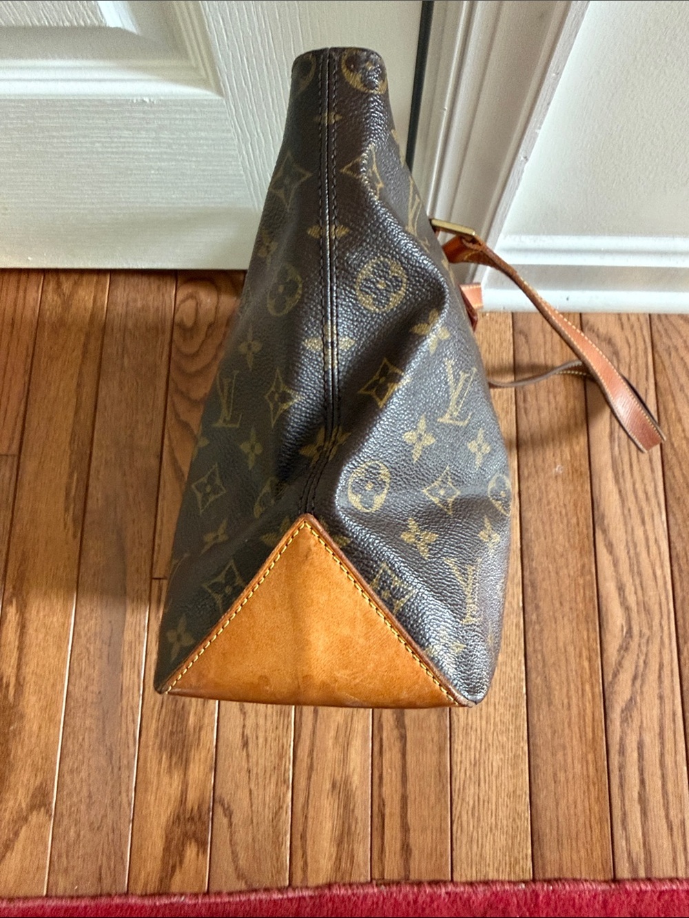 Louis Vuitton Monogram Canvas Tote with Brown Leather Straps - Picture 5 of 7
